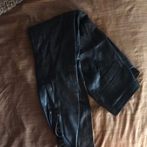 Helmut Lang Genuine Designer Leather Leggings - Picture 4 of 8
